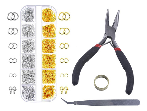 Akiro Juego De 1200 Anillos De Salto Para Hacer Joyas, Kit D