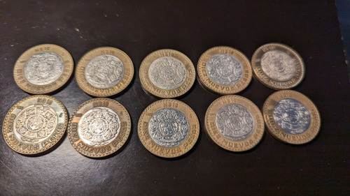 Moneda De 10 Nuevos Pesos Plata Ley 0.925