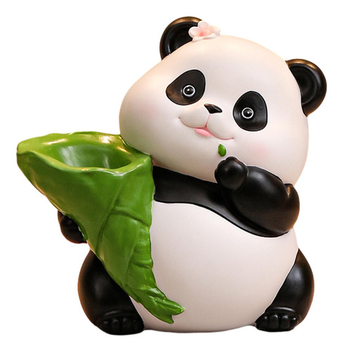 Maceta Decorativa De Resina Con Forma De Figura De Panda Par