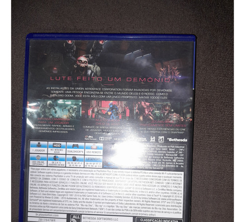 Jogo Ps4 Doom Eternal (Usado)