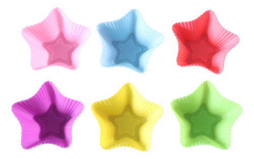 Magdalenas Con Forma De Estrella De Cinco Puntas, 5 Cm, Para