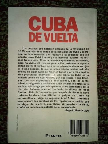 Libro Cuba De Vuelta Abel Gilbert