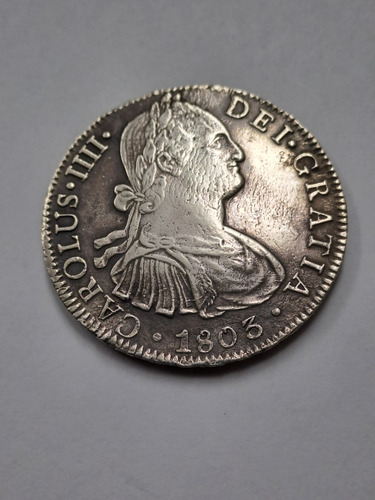 Moneda De Plata, 8 Reales  Carolus Iiii.