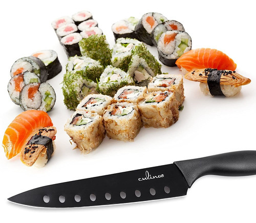 Culina - Cuchillo Antiadherente Para Sushi (20,3 Cm), Color