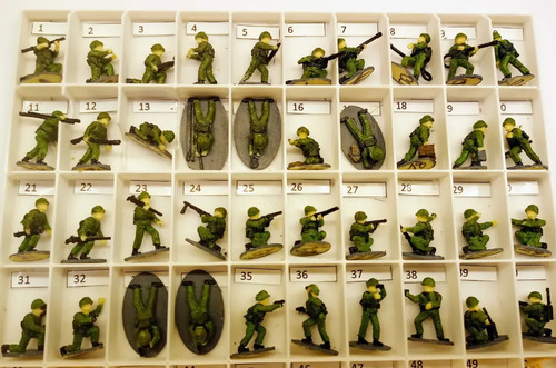 Soldado Escala Ho. 10 Unid. Trenes. Pintados Impresion 3d