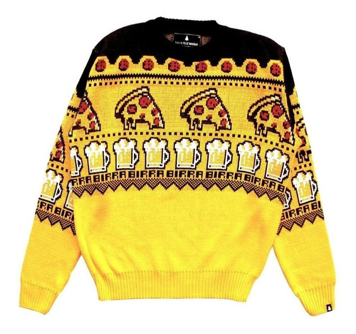 Pizza Birra Sweater Sin Genero This Is Feliz Navidad