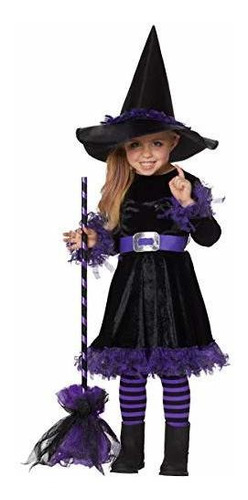 Disfraz Talla (3|4) Años Toddler De Bruja Halloween