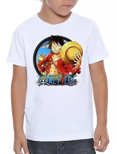 Camiseta Infantil T - One Piece Monkey D Luffy 04