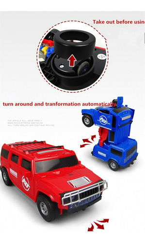Camioneta Jeep Robot Transformers Auto Luz Y Sonido De Niños
