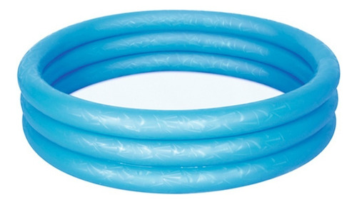Alberca Inflable Infantil Roja, Azul Y Verde 3 Aros 183 Cm