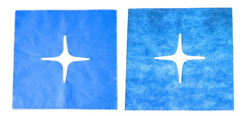 100 Almohadas Desechables Para Cama Con Agujeros. Azul D