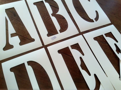 Stencil Estencil Molde Vasado Letra Vazada Logo Nomes