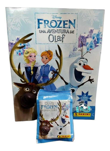 Álbum Frozen Una Aventura De Olaf + 50 Sobres (250 Estampas)