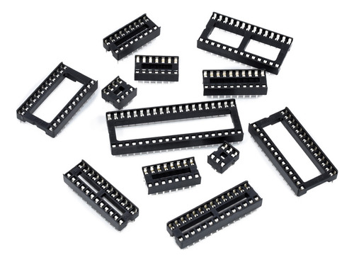 Ic Socket Base Para Dip 8/14/16/18/20/24/28/40p Chip Mpu