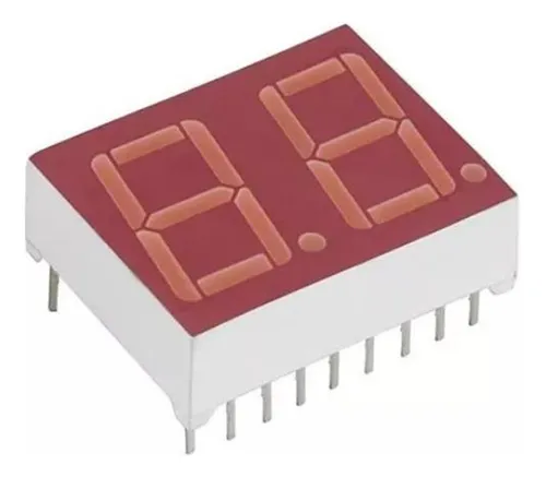 Por 5und Modulo Display 7 Segmentos Doble Digito Anodo Comun