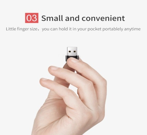 Imagen 3 de 9 de Adaptador Usb C Hembra A Usb Macho - Marca Baseus