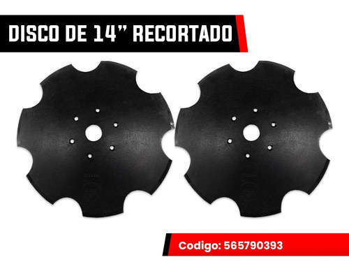 Imagen 2 de 2 de Disco Recortado Para Sembradoras Semeato De 14 Pulgadas.