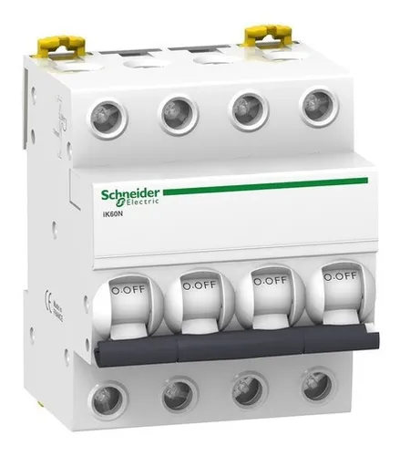 Termomagnética  4x63 Schneider- 6ka Curva C Ik60n Tetrapolar
