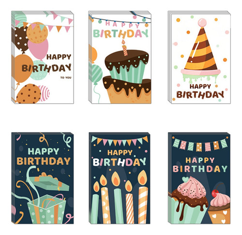 24 Tarjetas De Feliz Cumpleaños, Tarjetas De Felicitación De