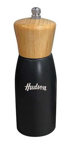 Molinillo De Madera Hudson Laqueado Color Negro 15 Cm