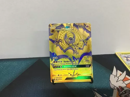 Carta Pokemon Lunala-gx Gold Original