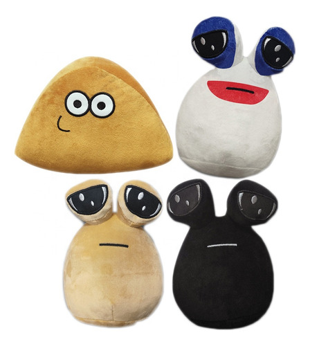 4pcs My Pet Alien Pou Peluche Muñeca Juguete Navidad Regalo