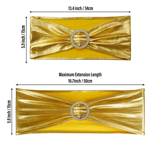Cintas Para Sillas Bows, Lazos Con Hebilla, 20 Unidades