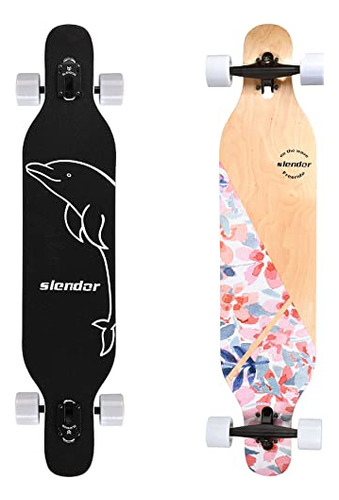 Slendor Longboard Skateboard 42 Pulgadas Deck Complete Maple