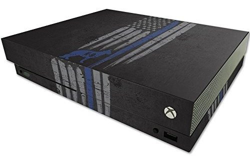 Skin Para Consola Xbox One X - Línea Azul K9