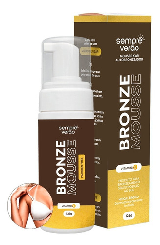 Mousse Autobronzeador Bronze Sem Sol Sempre Verão 125g