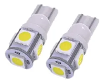 Comprar Lampara T10-12 V 5 Leds Tuning Auto Posicion Tablero Bca.x1