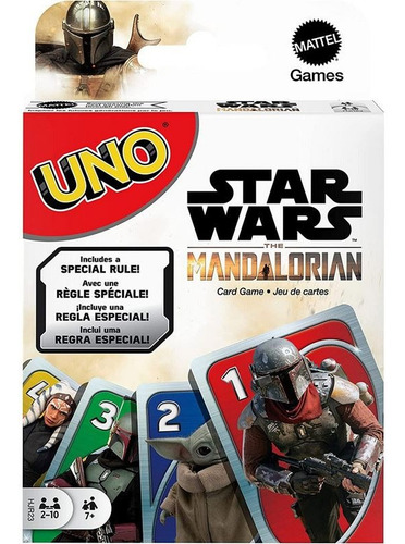 Uno Juego De Cartas Star Wars Mandalorian