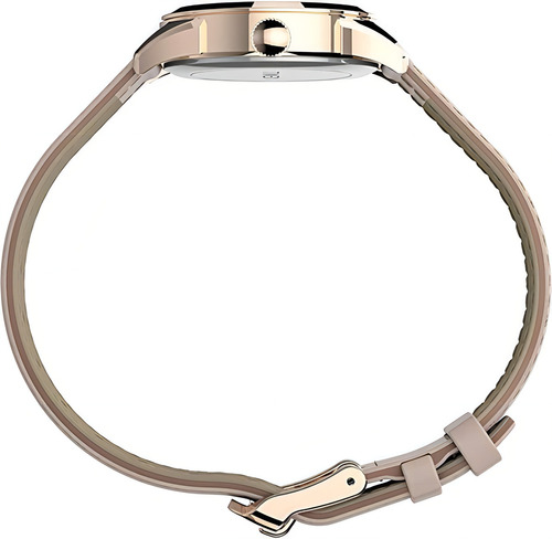 Reloj Mujer Timex Correa De Piel 29 Mm 3 Atm Tw2t665009j Color de la correa Rosa Color del bisel Rosa/Dorado Color del fondo Blanco