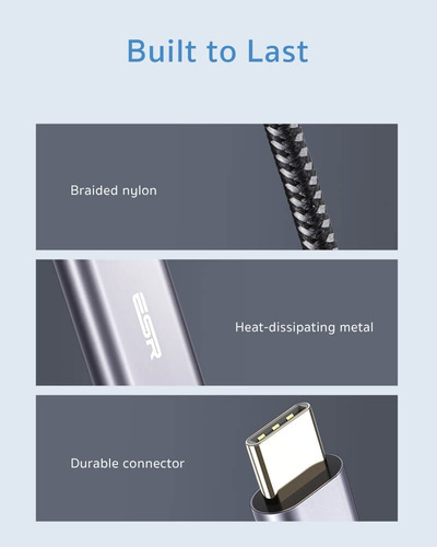 Imagem 4 de 10 de Cabo Adaptador Esr Usb C Para Hdmi 4k Thunderbolt 3