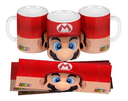Mug Vaso Taza Ceramica Super Mario Bros  