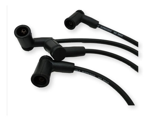 Kit Cables+bujias+bobina Ford Fiesta 08/11 1.6 8v Zetec Roca