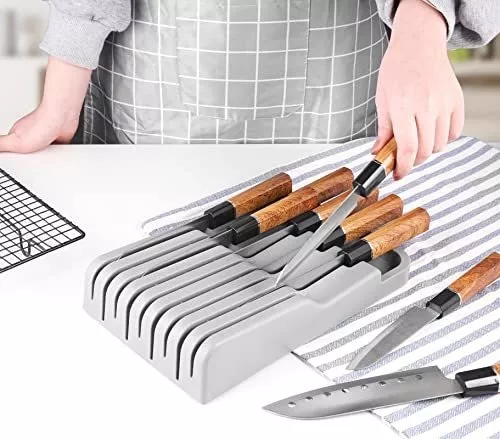 Organizador de cuchillos de cocina para cajón