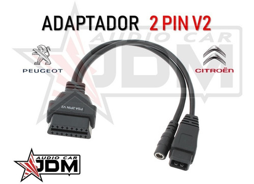 Ficha Adaptador Peugeot Citroen Psa 2 Pin V2 A Obd2