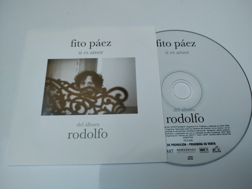 Cd Single Fito Páez Si Es Amor 2007 Nuevo Rodolfo