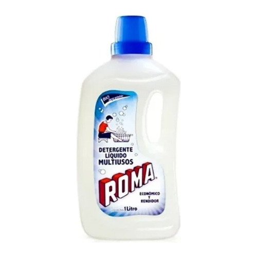 Jabón Detergente Líquido Roma Caja 6 Botellas De Lt C/u