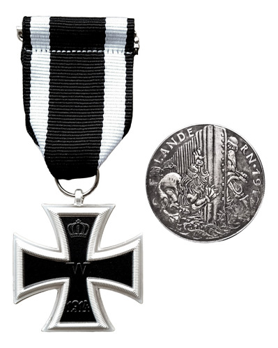 Medalla Cruz De Hierro Alemana Primera Guerra Mundial Moneda