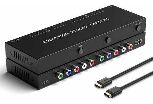 Convertidor De Componente A Hdmi Azduou 2-ypbpr Component Rg