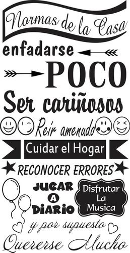 Frases Decorativas Para El Hogar, Oficina, Negocio 120x60cm
