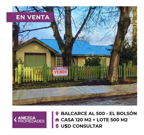 Casa 120 M2 - Lote 500 M2 - El Bolsón Centro 