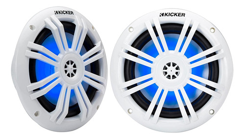 Altavoces Coaxiales Marinos Km 6.5  4? Led Azul, Par