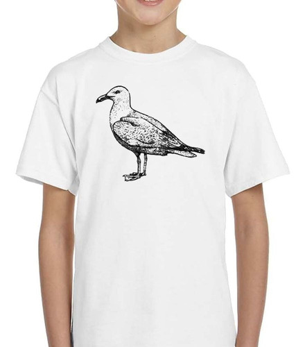 Remera De Niño Gaviota Vector Ilutracion Art Dibujo