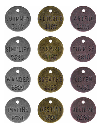 Etiqueta Filosofia Metal Tim Holtz Idea-ology 12 1.0 In