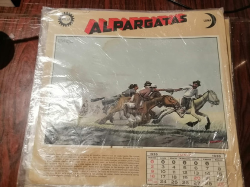 1935 Alpargatas Almanaque F Molina Campos Junio