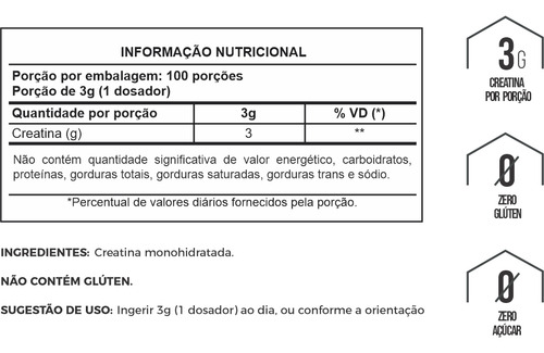 Creatina 100% Pura+ômega 3, 6 E 9 Com Vit E (origem Vegetal)