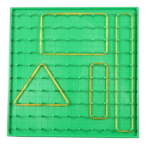 Geoplano Plástico Didáctico 16 X 16 Cm